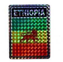 K&#39;s Novelties Wholesale Lot 6 Ethiopia Lion Country Flag Reflective Deca... - $8.88