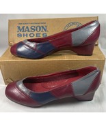 MASON Leather Multicolored Low Heel Pump Dress Shoes~Size 7 1/2 M - $183.42 MXN