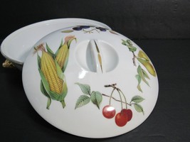 Royal Worcester Casserole Bowl Evesham Fruits Oven to Table Porcelain England - £22.87 GBP