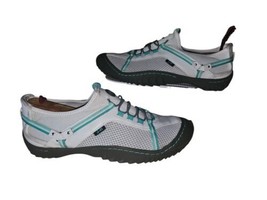 Jeep J-41 Tahoe-S4 Trail Hiking Water Shoes Womens Sz 10 White Teal Grey - £15.10 GBP