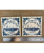 Holland America ss Maasdam II 1889-1902 Set of Two Tile Coasters (2) - £11.10 GBP