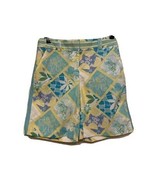 Lilly Pulitzer Bermuda Shorts Octopus Crab Floral Size 2 Blue Yellow Fla... - $20.57