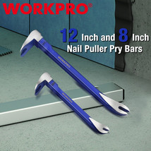 WORKPRO Nail Puller Set 2Piece 12&quot; Pry Bar 8&quot; Mini Crowbar Nail Remover ... - £36.19 GBP