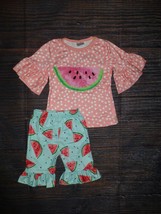 NEW Boutique Watermelon Baby Girls Shorts Outfit Set - £6.76 GBP