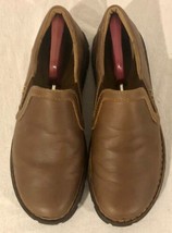 Born Slip On Shoes Mens 11 Brown Leather Casual Loafer Comfort Round Toe... - $34.64