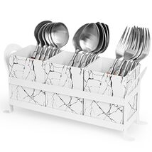 YUBAMIN Silverware Caddy Utensil Holder 3 Compartments Countertop - €18,48 EUR