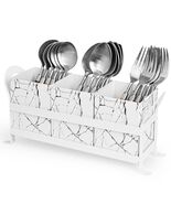 YUBAMIN Silverware Caddy Utensil Holder 3 Compartments Countertop - $396.15 MXN