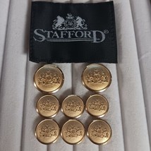 Stafford Gold Blazer Buttons 8 2-Large, 6 Smaller Waterbury             ... - $14.95