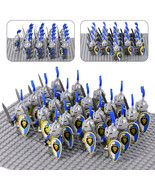 21pcs Castle Blue Lion Knights Sword Infantry Army Set A Minifigures Toys - $27.99