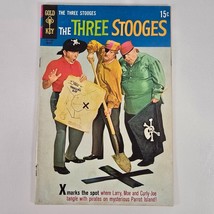 The Three Stooges #46 Gold Key Comics 1970 Pirates of Parrot Island Trea... - $282.54 MXN