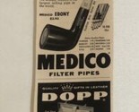 1960 Medico Filter Pipes Vintage Print Ad Advertisement pa14 - £8.53 GBP
