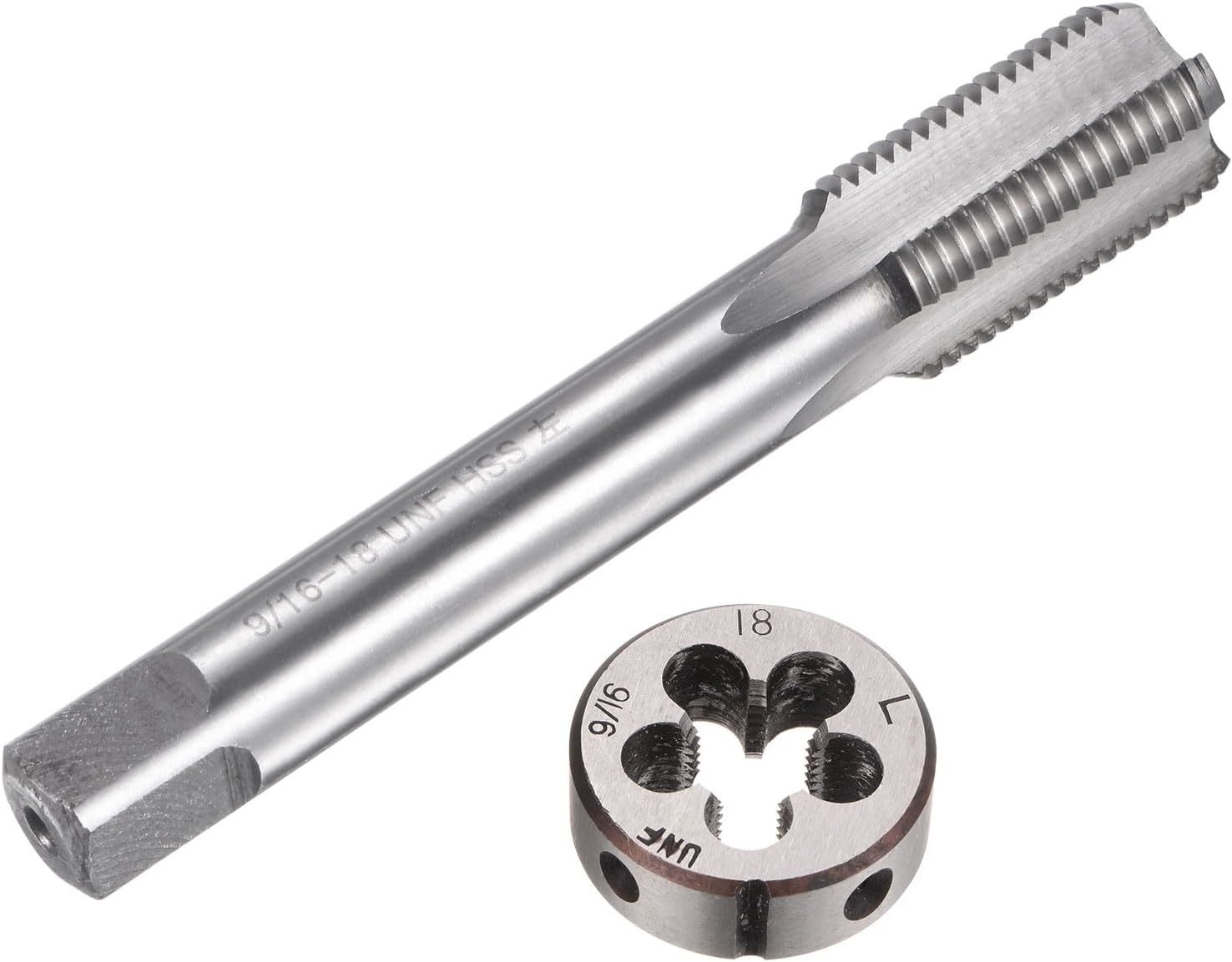 Uxcell 2Pcs Tap And Die Set, 9/16-18 Unf Left Hand Thread Tap &amp; Round Die, - $35.96