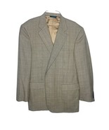 Brooks Brothers Blazer Jacket Men&#39;s 42R Brown Blue 1818 Madison 2-Button  - $752.51 MXN