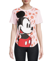 Disney Mickey Mouse  Womens Juniors Pink T-Shirt Size XS 1 NWT Licensed - $9.00