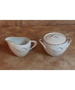 Sango Fine China Mardi Gras Creamer &amp; Sugar Set Free Shipping! AB514 - $30.00