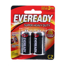 Eveready Super Heavy Duty C Battery 2pcs - £14.34 GBP
