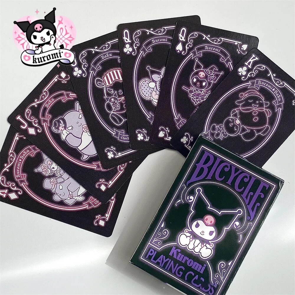 Kuromi Sanrio Black Playing Card Cute Cartoon Anime Cartoon Kawaii Print Playing - £8.16 GBP