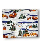 Alexander Henry Collection Christmas Quilt Fabric Santa Elves Deer 35&quot; x... - £15.67 GBP