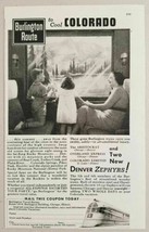 1936 Print Ad Denver Zephyrs Train Car Burlington Route Chicago,IL - $11.68