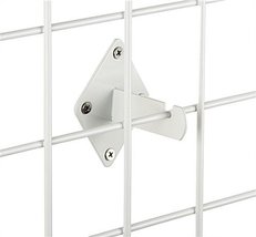 Only Garment Racks Wall Brackets for Gridwall or Grid Panels - White color - Set - $19.99