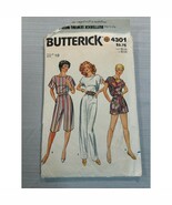 Vintage Sewing Pattern Butterick 4301 Misses Jumpsuit Size 10 - $7.99
