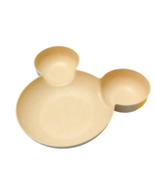 1pc Cartoon Mouse Shaped Divided Plastic Dinner Plate - New - Sand - £10.21 GBP