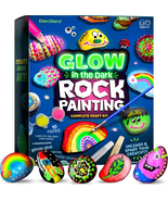 Kids Rock Painting Kit - Glow in the Dark - Christmas Gifts Arts &amp; Craft... - $13.82