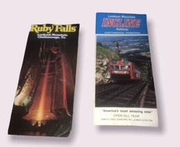 Lookout Mountain Incline Railway &amp; Ruby Falls Set Of Pamphlet Brochures Vintage - £5.34 GBP