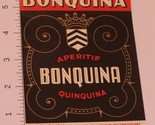 Vintage Aperitif Bonquina Quinquina Label Tonique  - $8.90