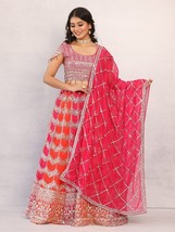 Multicolour lehenga choli set for wedding wear,Lehenga for bridesmaid &amp; ... - $66.00