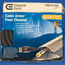 Commercial Electric 5’ Cable Armor Floor Channel Gray Fabric 1003 013 651 - $5.93