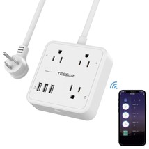 Smart Power Strip Surge Protector, Wifi Extension Cord With 3 Individually Remot - £43.36 GBP