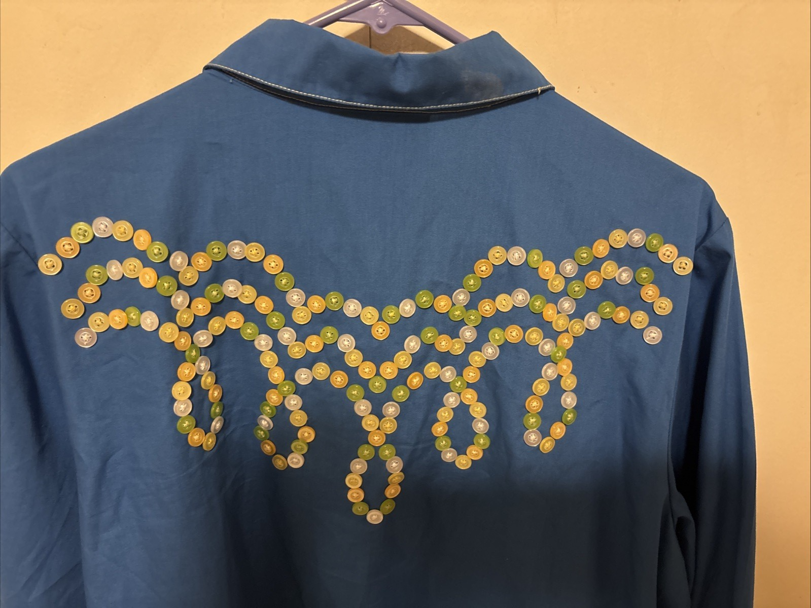 Bob Mackie Wearable Art Western Shirt Sz L Cowboy Item image 10