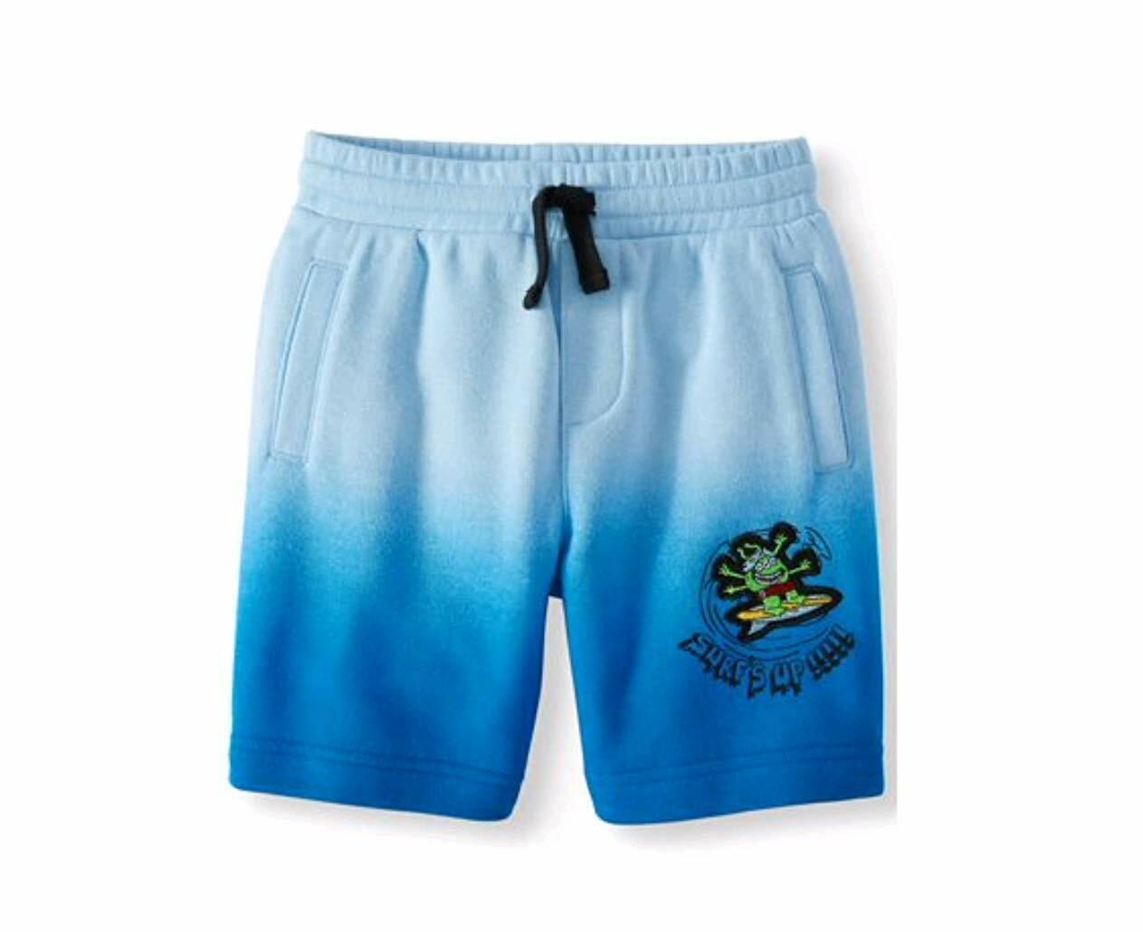 365 Kids from Garanimals Boys French Terry Shorts Size 6 Ombre Surfs Up ... - $12.59