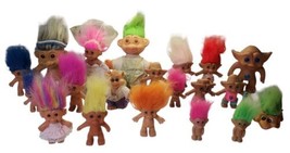 Vintage Trolls Lot Of 20  Troll Dolls Various Brands &amp; Sizes - READ - £26.16 GBP