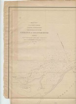  1851 Preliminary US Coast Survey Map Entrance to Savannah River Tybee Island - £99.81 GBP