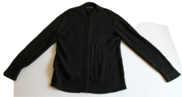 Monterey Bay Clothing Company Womens Full Zip Black Cardigan - £12.70 GBP