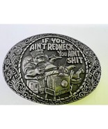 VTG 1982 If You Ain&#39;t... Western Humor Solid Brass Belt Buckle Made in USA - $28.05