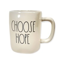 New Rae Dunn Choose Hope Mug In Ivory With Black Ll By Magenta - £11.57 GBP
