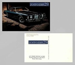 1974 Pontiac Grand Prix 2-Door Hardtop Coupe Factory Original Color Postcard Usa - £5.99 GBP