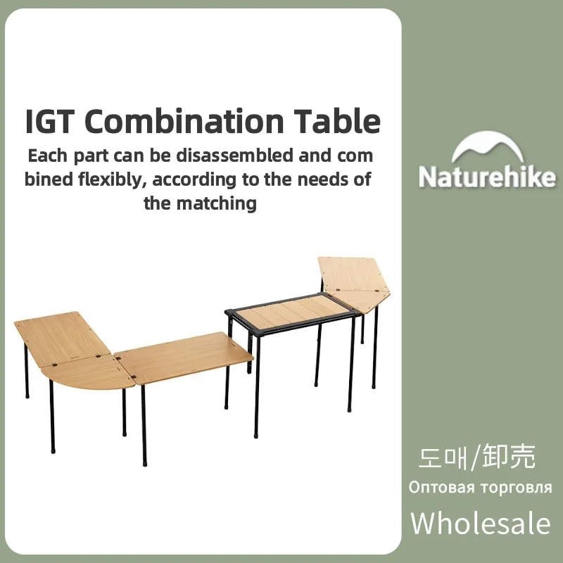  igt combo table hiking camping picnic bbq diy table extended expansion stainless steel thumb200
