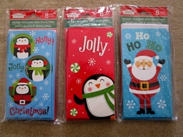 Lot of 3 New Packages of Assorted Christmas Money Holder Cards - See Des... - $10.95