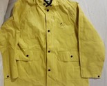 WEB TEX ONGUARD YELLOW EXTRA LARGE 26.5&quot; X 30&quot; COLLARED 6 BUTTON WET RAI... - $19.43