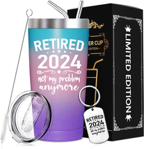 Retired 2024 Not My Problem Anymore - Retirement Gifts for Women 2024 - ... - £30.08 GBP
