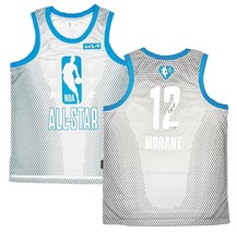 JA MORANT Autographed Memphis Grizzlies 2022 All Star Gray Jersey PANINI LE 50 - £1,267.45 GBP