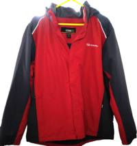 Core 365 By North End Subaru Mens Jacket Red Gray XL Hoodie Full Zip Pockets - £45.52 GBP