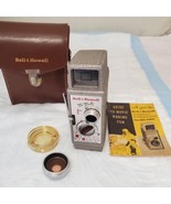 Bell &amp; Howell Two Twenty 8mm Movie Camera w/ Leather Case - £23.23 GBP