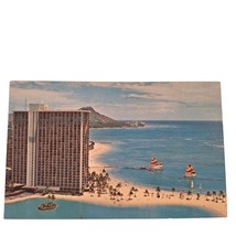 Postcard Hilton Hawaiian Village Honolulu Hawaii Chrome Unposted - £5.42 GBP