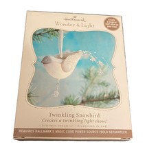 Hallmark 2010 Wonder And Light Twinkling Snowbird Creates A Twinkling Light Show - $28.42