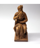Bronze Bonded Marble MICHELANGELO'S MOSES Statue Bust - Greek, Roman Home Decor